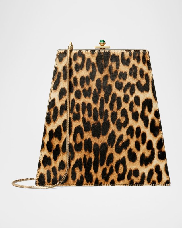 Mini Leopard Calf Hair Shoulder Bag